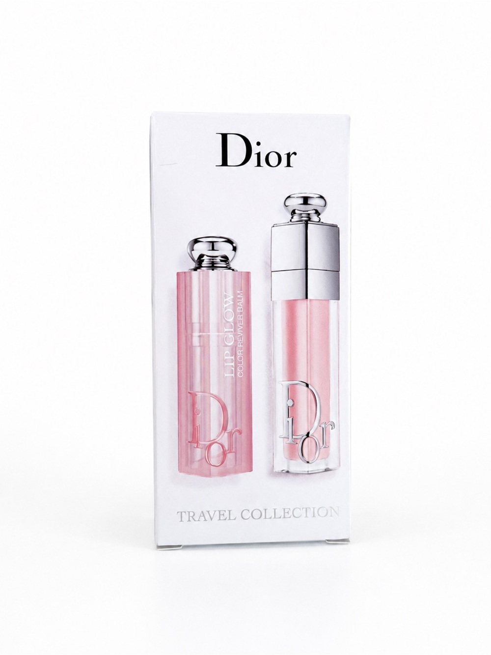 Dior Lip Glow Travel Set — Soft Pink Balm & Gloss Duo